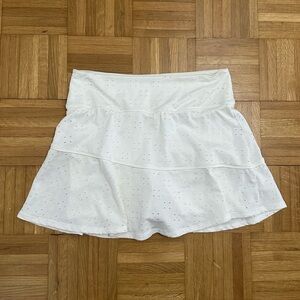 Shabby Chic Cream Eyelet Skirt